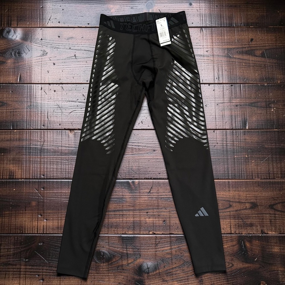 adidas Techfit Control x RHEON Men's Training Tights Black HS9812 NWT Large
